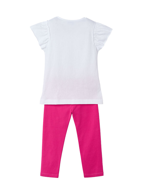 Mayoral Mayoral Комплект тишърт и клин 3705 Розов Regular Fit