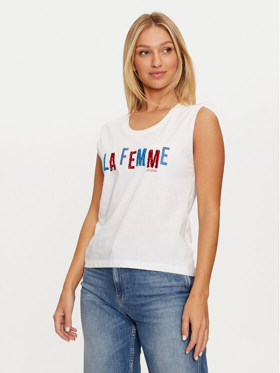 Guess Guess T-shirt W92I77 K8FY0 Bijela Regular Fit