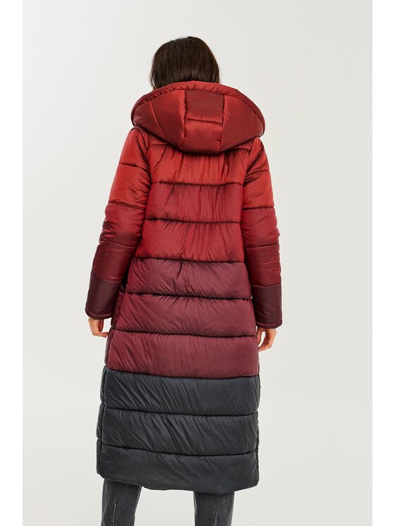 NAOKO NAOKO Kurtka zimowa Helsinki Ruby Czerwony Regular Fit