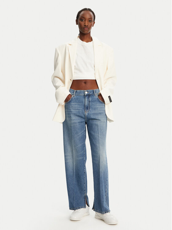PINKO PINKO Jeans hlače Lovely 104600 Modra Loose Fit