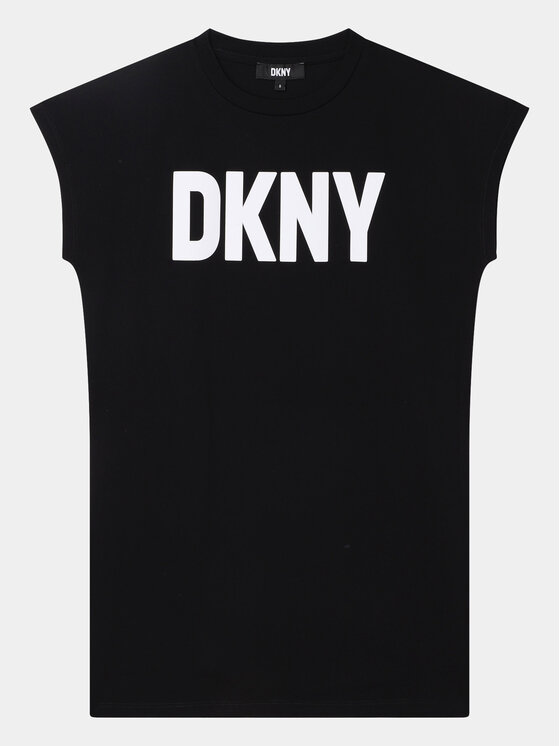 DKNY DKNY Vsakodnevna obleka D32898 D Črna Regular Fit