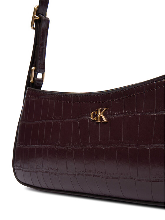 Calvin Klein Calvin Klein Handtasche Ck Croc Small LV04F3283G Dunkelrot