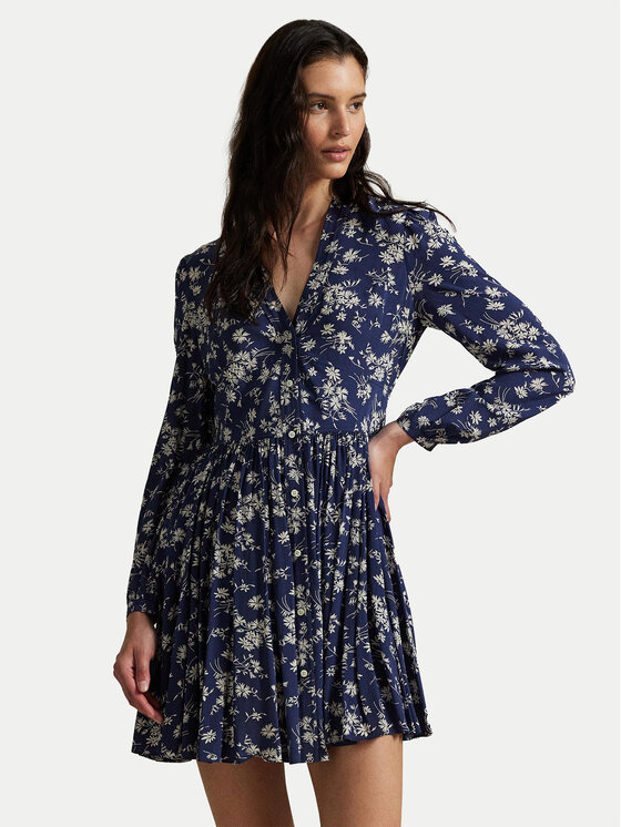 Polo Ralph Lauren Polo Ralph Lauren Rochie de zi 211972064001 Bleumarin Regular Fit