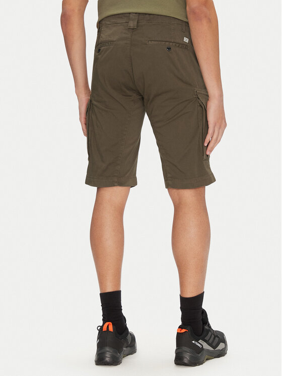 C.P. Company C.P. Company Szorty materiałowe 18CMBE116A005694G Zielony Regular Fit