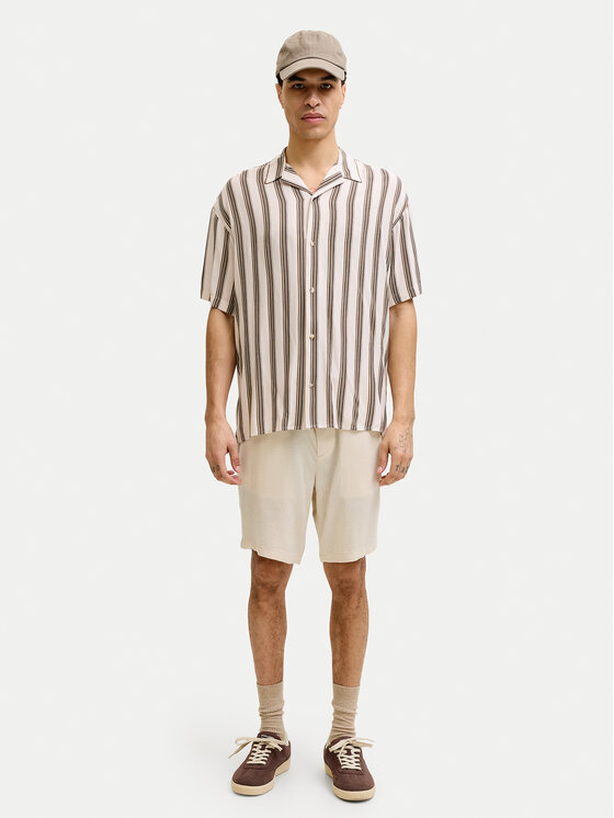 Jack & Jones Jack & Jones Pantalon scurți din material Ace Mykonos 12269376 Bej Regular Fit