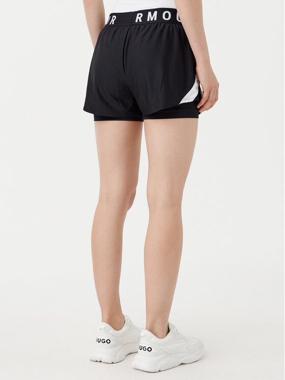 Under Armour Under Armour Športové kraťasy Ua Play Up 2-In-1 1351981 Čierna Loose Fit