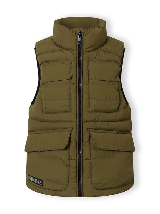minoti minoti Kamizelka 29GILET250 Khaki Regular Fit