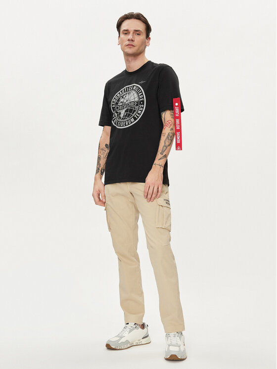 Aeronautica Militare Aeronautica Militare T-shirt 241TS2208J635 Crna Regular Fit