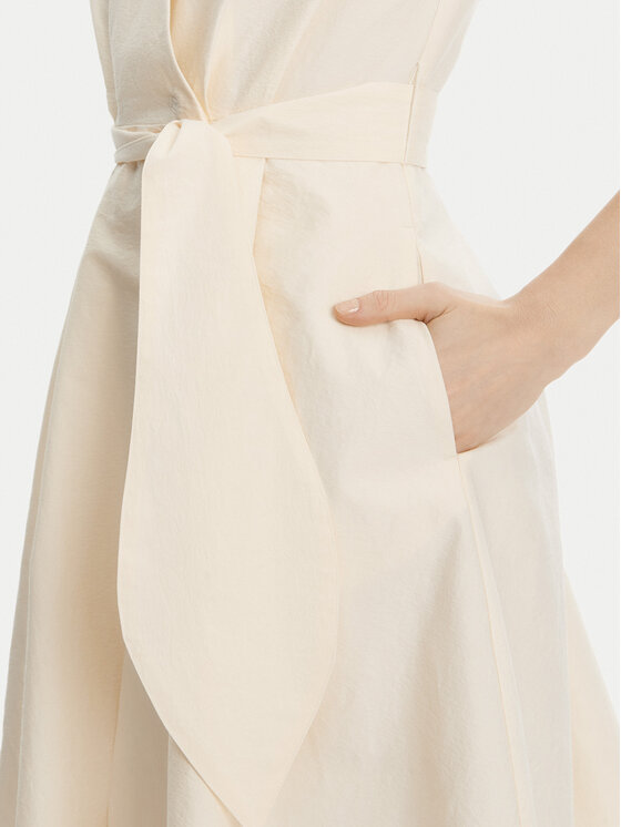 Marella Marella Sukienka codzienna Ossola 2513221172 Écru Regular Fit