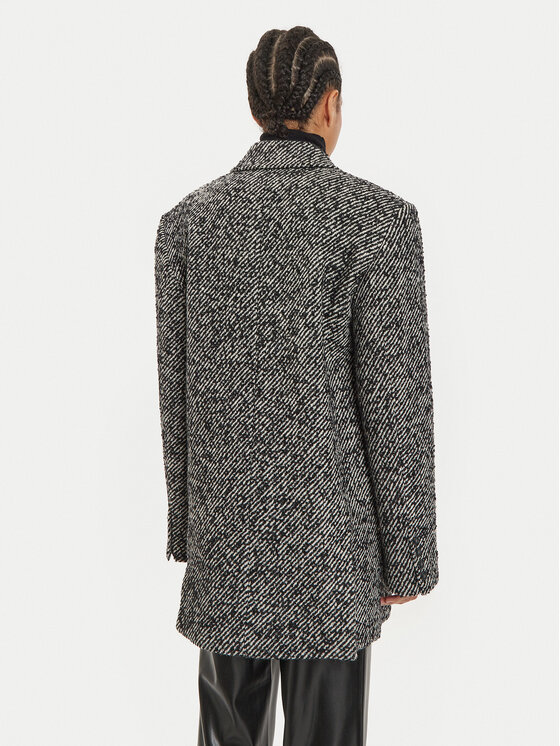Herskind Herskind Gyapjú kabát Villi 5386146 Szürke Regular Fit