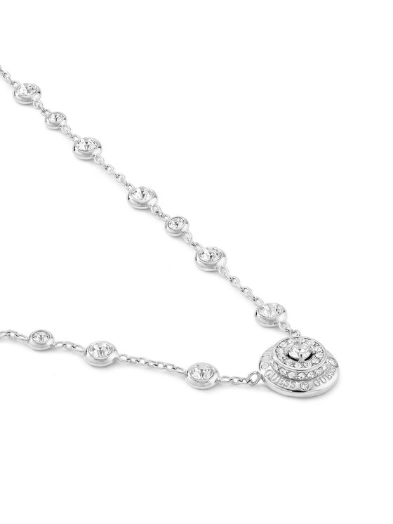 Guess Guess Naszyjnik JUBN06 283JW Srebrny