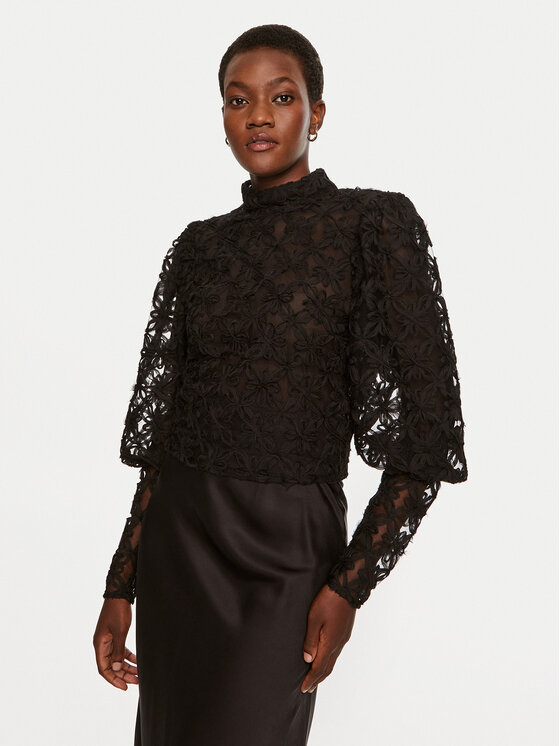 Munthe Blúzka Thiki 243103824330 Čierna Regular Fit