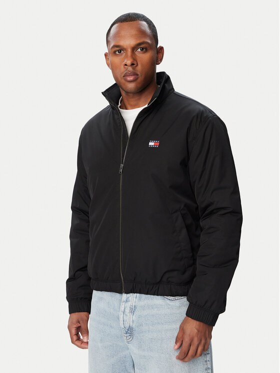 Tommy Jeans Tommy Jeans Prehodna jakna DM0DM21936 Črna Regular Fit