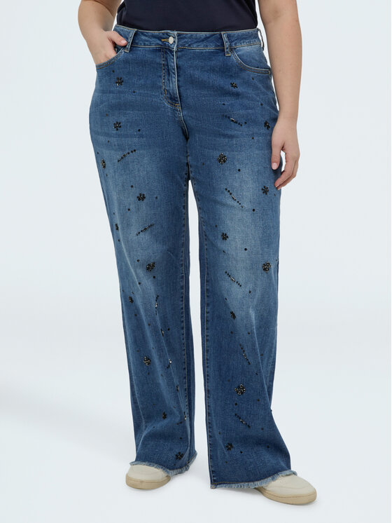 Fiorella Rubino Fiorella Rubino Jeansy P467T005168N024 Niebieski Regular Fit