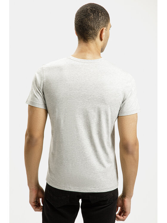 Cross Jeans Cross Jeans T-Shirt 16062-004 Szary Regular Fit