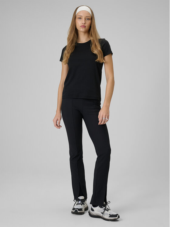 4F 4F T-Shirt BASIC+ Czarny Slim Fit
