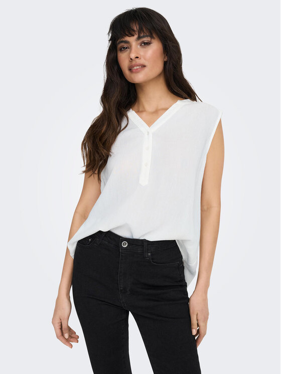ONLY ONLY Μπλουζάκι 15213420 Λευκό Regular Fit