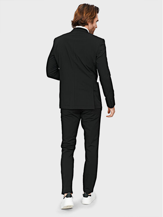 Evenemen Evenemen Spodnie garniturowe Nylo Czarny Slim Fit