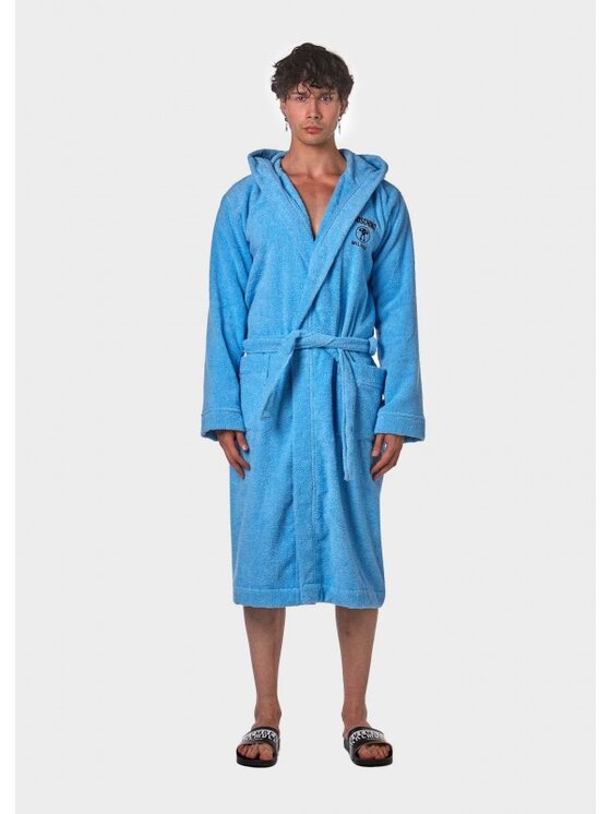 MOSCHINO Underwear & Swim MOSCHINO Underwear & Swim Szlafrok V1A9601 4307 Niebieski