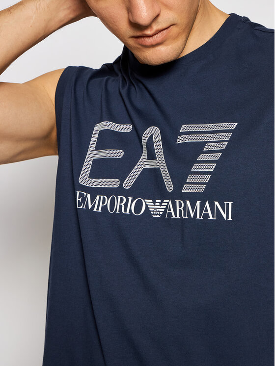 EA7 Emporio Armani TankTop 3KPT80 PJ02Z 1554 Dunkelblau Regular Fit