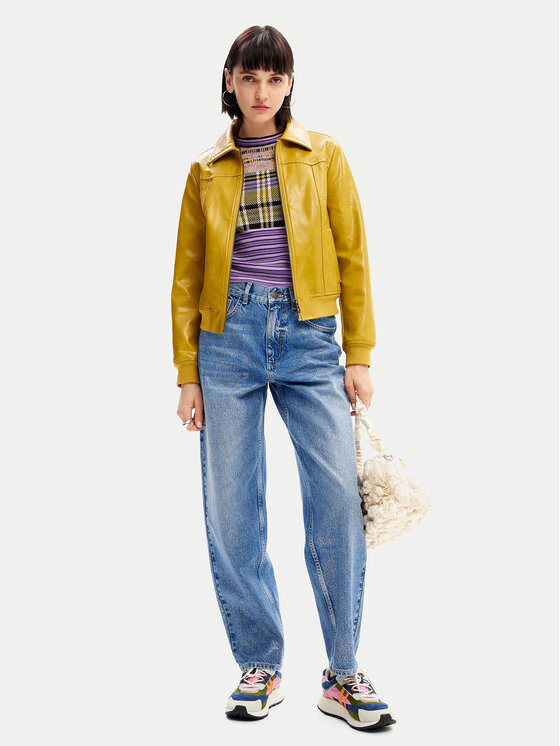 Desigual Desigual Jeans hlače Ariel 24WWDD38 Modra Balloon Fit
