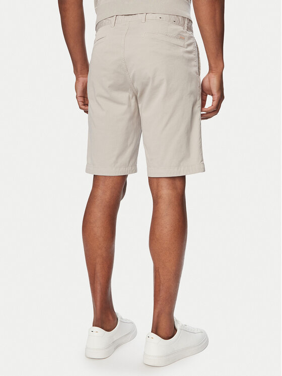 BOSS BOSS Šortky z materiálu Chino 50536723 Béžová Slim Fit