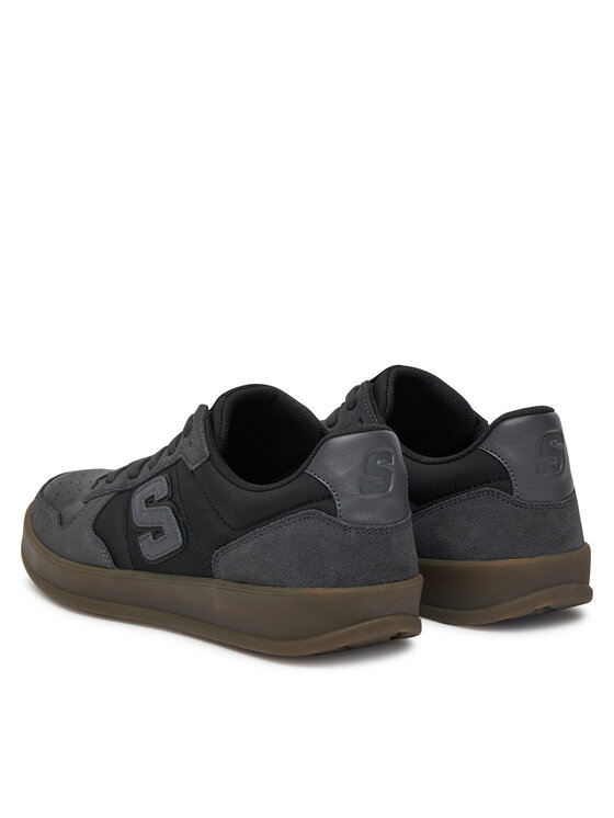 Skechers Skechers Sneakersy New Wave Cup-Calven 210961/BKGY Czarny
