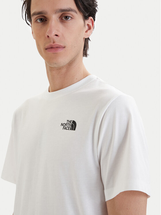 The North Face The North Face Marškinėliai Vertical NF0A8GV1 Balta Regular Fit