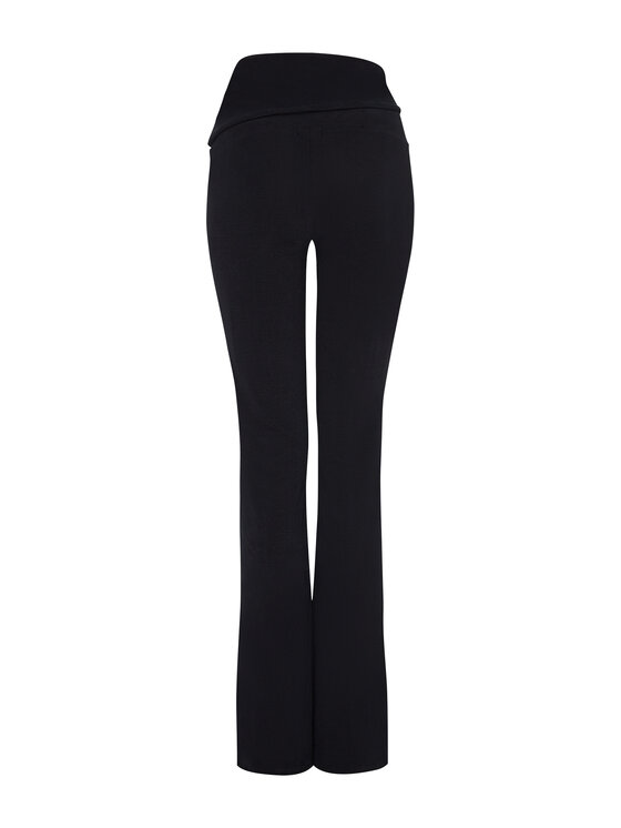 Style Republic Style Republic Legginsy Foldover Pants Czarny Athletic Fit