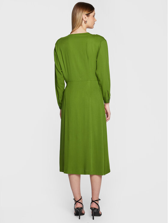 United Colors Of Benetton United Colors Of Benetton Haljina za svaki dan 43B2DV02K Zelena Regular Fit