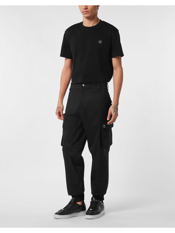 PHILIPP PLEIN PHILIPP PLEIN Spodnie cargo 24233 Czarny Cargo Fit