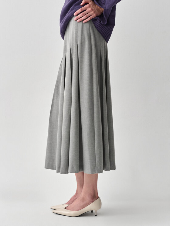 TATUUM TATUUM Spódnica midi KILTA Kolorowy Flare Fit