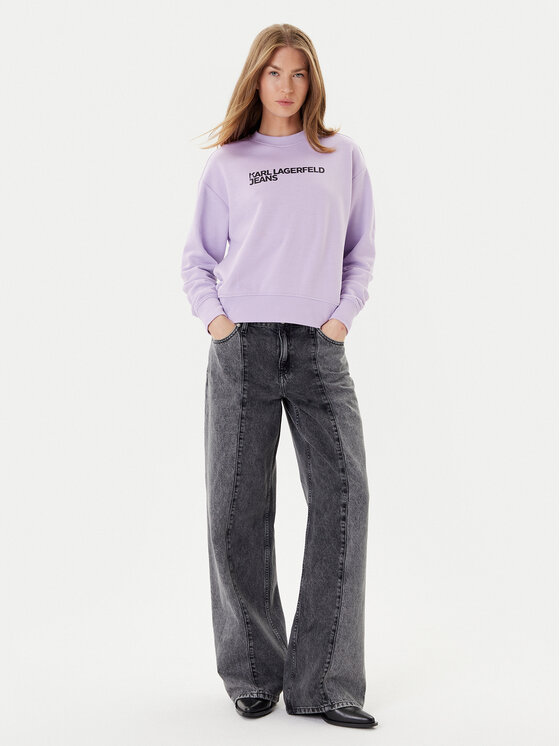 Karl Lagerfeld Jeans Karl Lagerfeld Jeans Felpa A1W20005 Viola Regular Fit