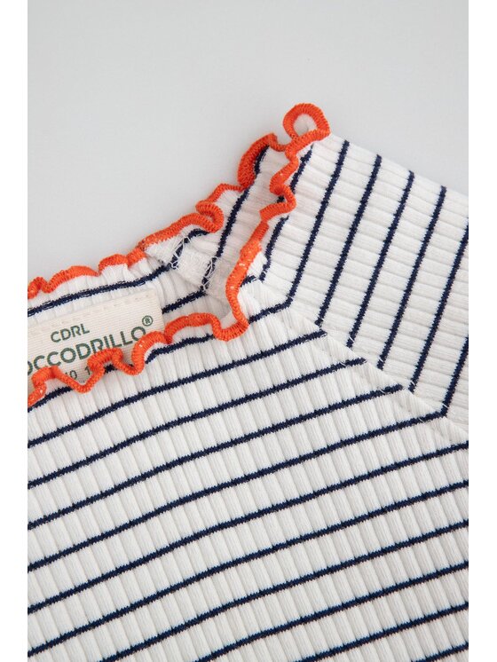 Coccodrillo Coccodrillo T-Shirt ZC5143901AGJ-003 Écru Regular Fit