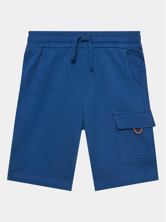United Colors Of Benetton United Colors Of Benetton Šortky z materiálu 3BL0C901U Modrá Regular Fit
