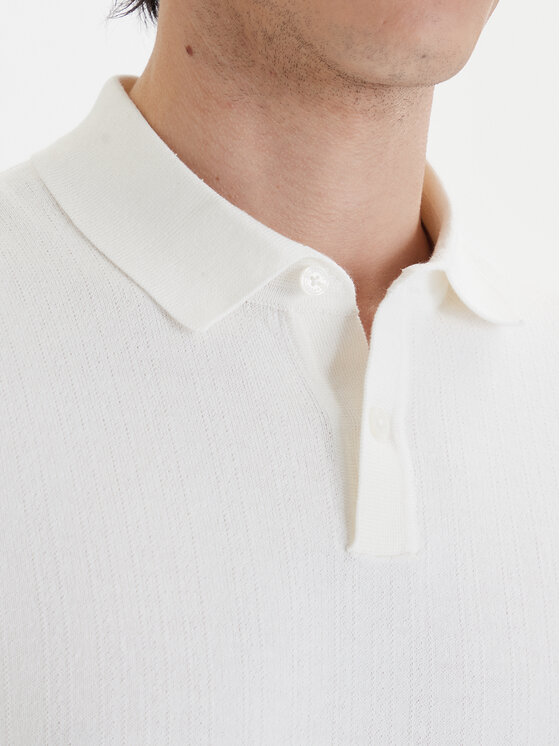 Bugatti Bugatti Tricou polo 7100-75518C Écru Regular Fit