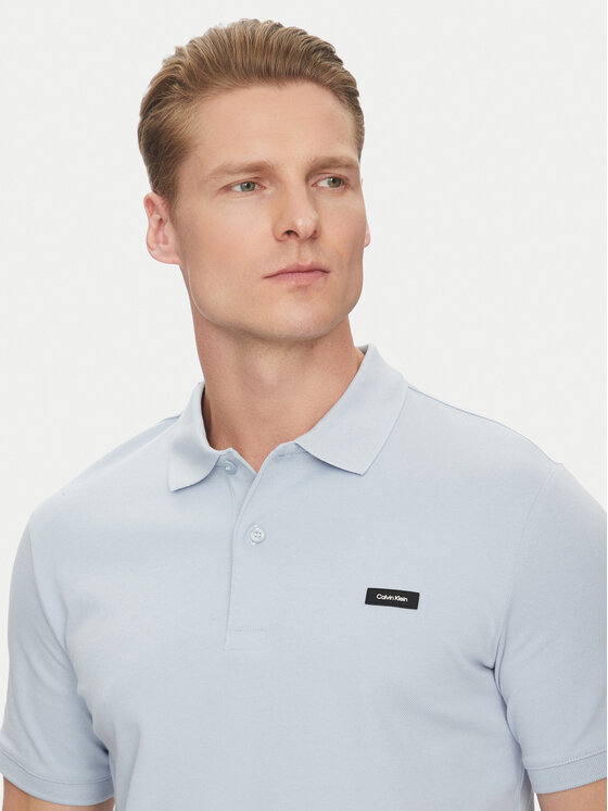 Calvin Klein Calvin Klein Polo K10K111196 Błękitny Slim Fit