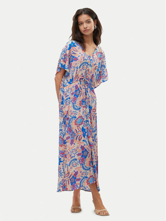Vero Moda Vero Moda Sukienka letnia Menny 10303701 Kolorowy Loose Fit