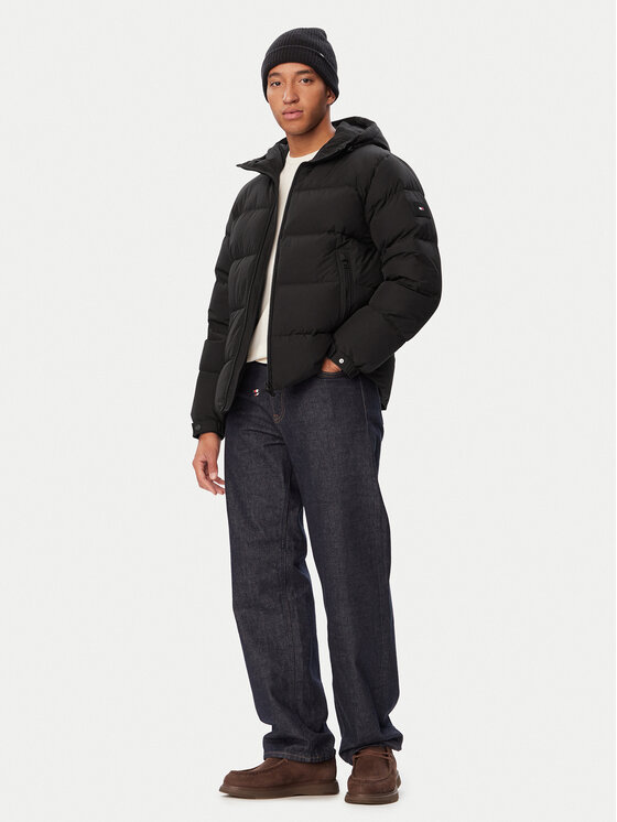 Tommy Hilfiger Tommy Hilfiger Geacă de iarnă MW0MW45303 Negru Regular Fit