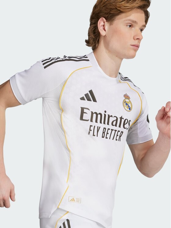 adidas adidas Koszulka techniczna Real Madrid 25/26 Home Authentic Jersey Biały Slim Fit