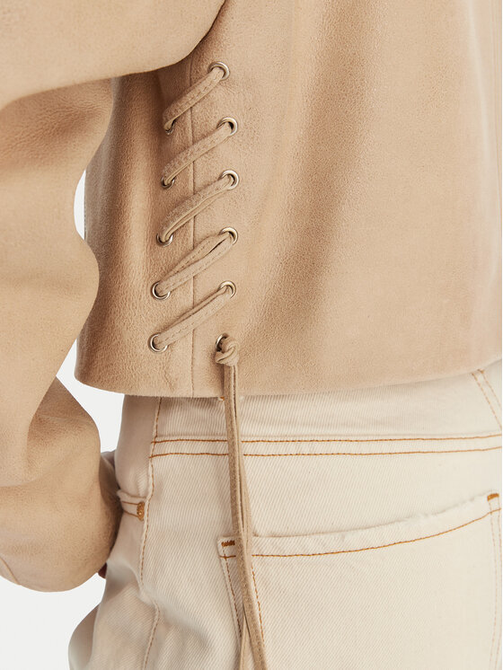 BOSS BOSS Lederjacke C_Salace 50554143 Beige Regular Fit