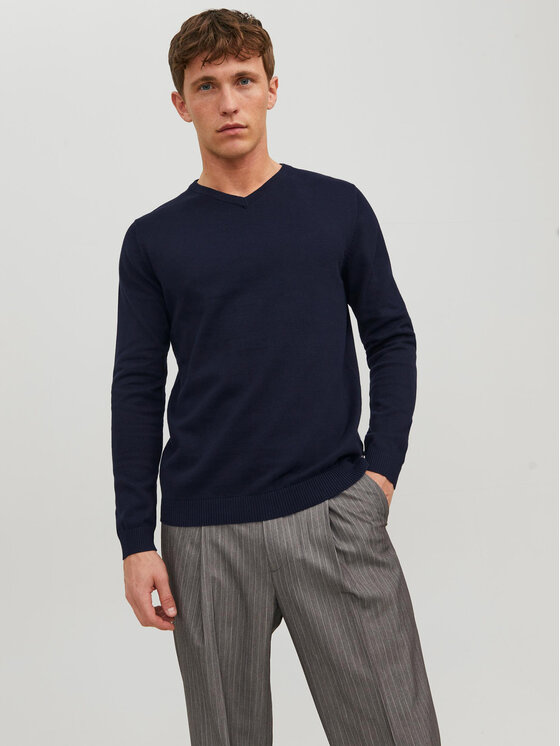 Jack&Jones Jack&Jones Sweater 12137194 Sötétkék Regular Fit