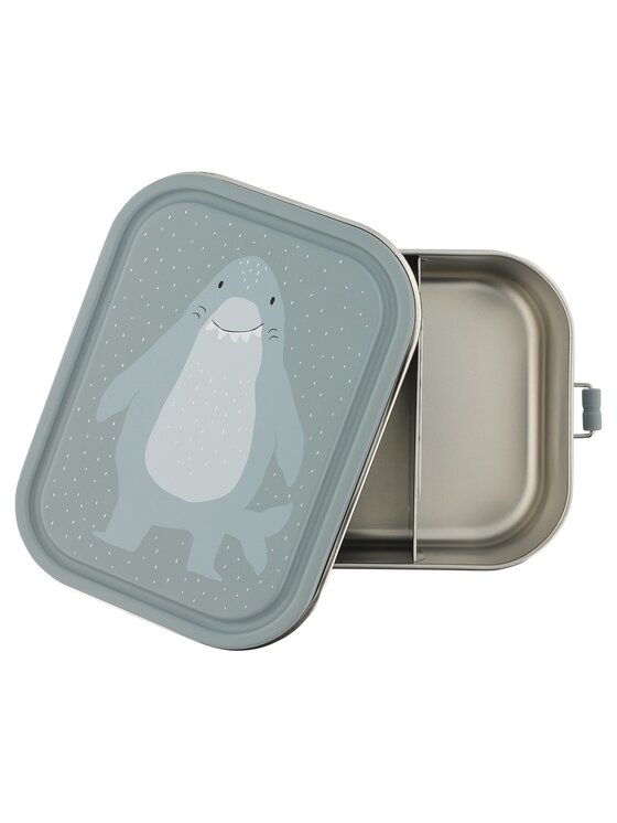 Trixie Baby Trixie Baby Lunchbox Duży stalowy lunch box - Rekin Błękitny