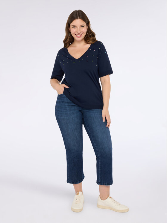 Fiorella Rubino Fiorella Rubino Jeans P406T004902N034 Blu Cropp Fit