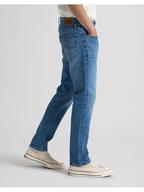Lee Lee Jeansy DAREN ZIP FLY Niebieski Straight Fit