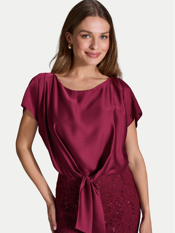 Swing Swing Coctailkleid 5AI10900 Dunkelrot Regular Fit