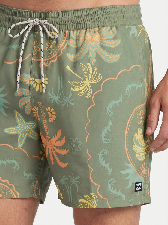 Billabong Billabong Plavecké šortky EBYJV00159 Zelená Regular Fit