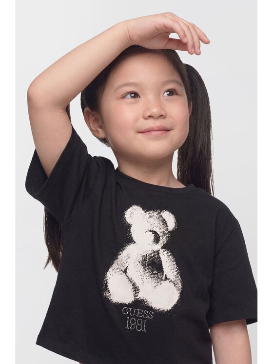Guess Kids Guess Kids Tank top 185301 Czarny Classic Fit