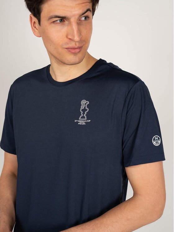 North Sails North Sails T-Shirt 45 2302 000 | T-shirt Foehn Tmavomodrá Regular Fit