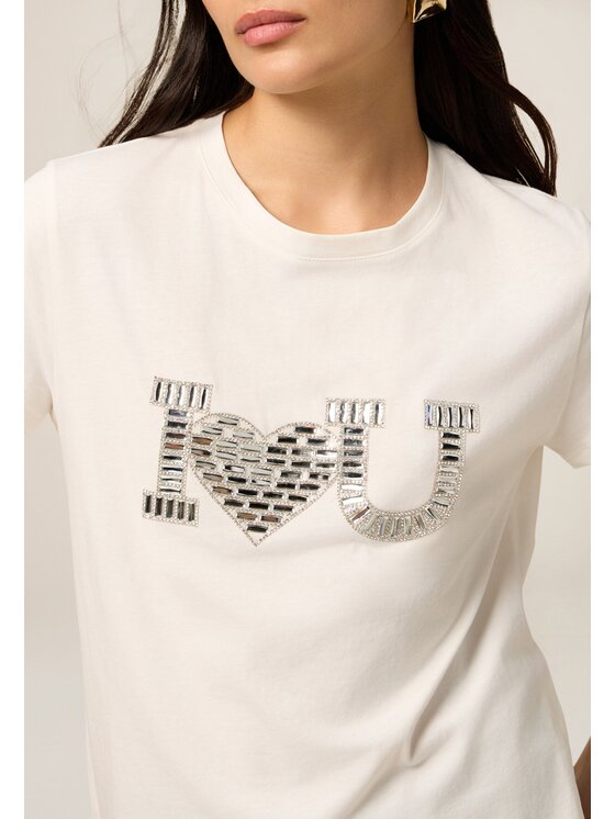 Oltre Oltre T-shirt G019J004376N011 Bianco Regular Fit